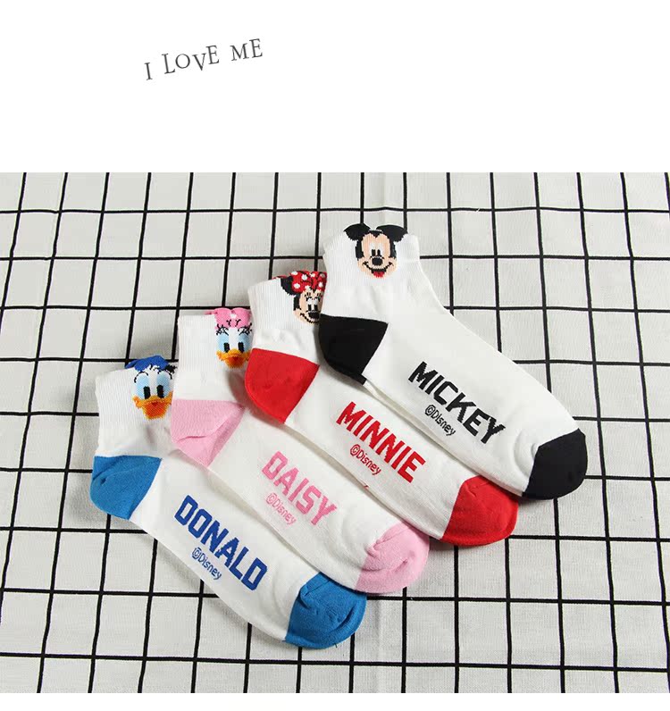 Phim hoạt hình Hàn Quốc kiki tất nữ cô gái ngọt ngào vớ cotton thô đại học Minnie thấp eo nhỏ vớ trắng nhỏ trong vớ nữ tất cổ cao hàn quốc