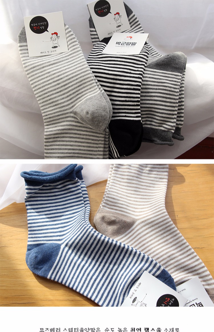 Vớ nữ Hàn Quốc lỏng lẻo uốn cong nhỏ vớ cotton vớ nữ Nhật Bản tất nữ cổ cao