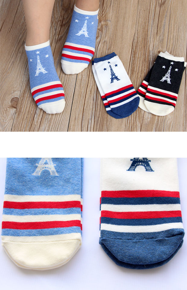 Vớ Hàn Quốc vớ nữ mùa hè vớ cotton mùa hè Cao su gió mỏng phần thấm hút mồ hôi thấp để giúp tất sinh viên eo thấp vớ da dài