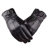 Удерживающие тепло утепленные ветрозащитные водонепроницаемые перчатки, из натуральной кожи