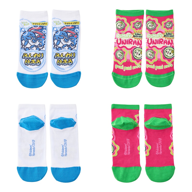 Pokémon Supermarket Series Marelou Single Egg Cell Ball Socks (23-25cm)(25-27cm) Pokémon Supermarket Series Marelou Single Egg Cell Ball Socks (23-25cm)(25-27cm)