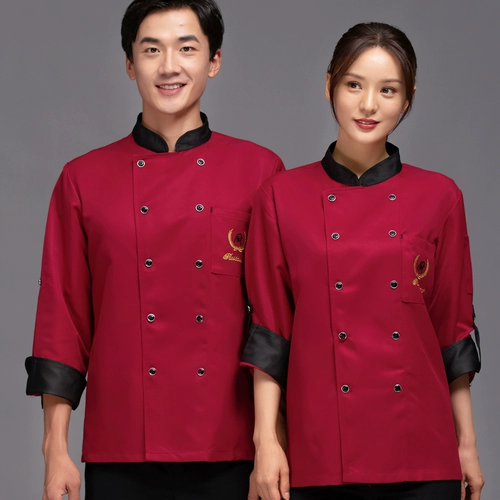Шеф -повара Работа для одежды длинная -пекарня для мужского и женского отеля для мужчин и женского отеля для кухни на кухня