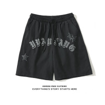 ZOROHOM sparkling graffiti letters printed casual shorts for men and women loose rope tightness waist 50% pants summer
