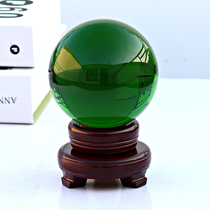 Green crystal ball ornaments Town house Wang Yun Wang career Feng Shui collection jewelry Green ghost ornaments Office ornaments
