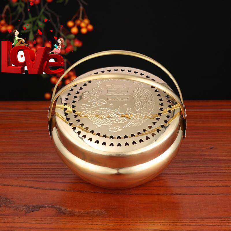 Copper basin old-fashioned copper oven winter bride fire furnace wedding celebration warm foot furnace wedding celebration copper fire