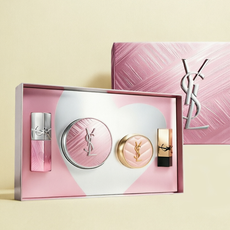 Ysl Saint Laurent Chinese Valentine's Day Limited Edition Cushion B10 Gift Box Limited Edition Lip Gloss 445 Gift Box Gift for Girlfriend Ysl Saint Laurent Chinese Valentine's Day Limited Edition Cushion B10 Gift Box Limited Edition Lip Gloss 445 Gift Box Gift for Girlfriend