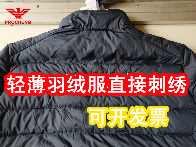 Down clothes custom embroidered logos computer embroidered processing order made clothes printed patterned scarves embroidered with diy