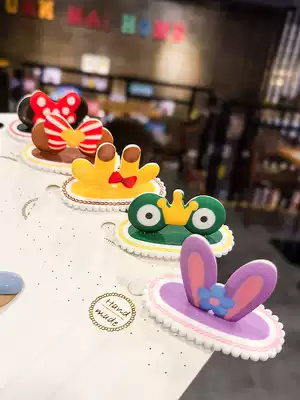 Children hairclip cute little girl hairclip stereo ear hair accessories baby bangs clip broken hairclip Princess side clip