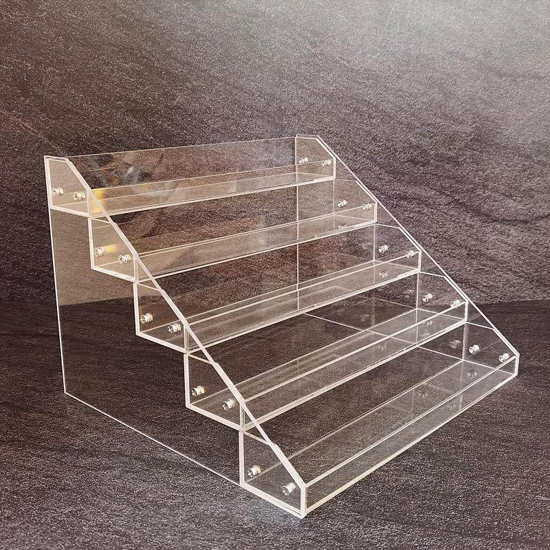 Acrylic doll ladder display rack multi-layer perfume and cosmetics storage box cigarette rack desktop storage rack