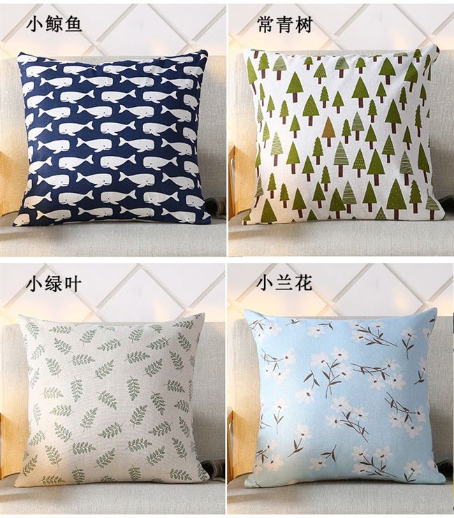 Đơn giản Bắc Âu cotton và lanh gối sofa đệm tựa lưng lõi lớn gối gối gối lõi 40 45 50 55 - Trở lại đệm / Bolsters gối sofa đẹp