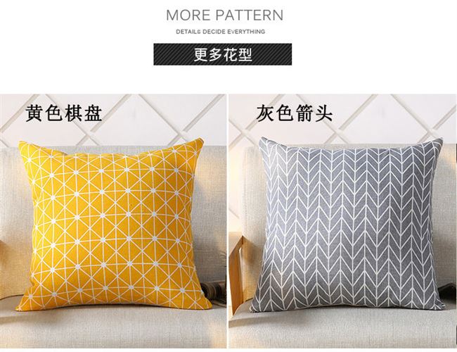 Đơn giản Bắc Âu cotton và lanh gối sofa đệm tựa lưng lõi lớn gối gối gối lõi 40 45 50 55 - Trở lại đệm / Bolsters gối sofa đẹp