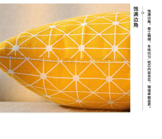 Đơn giản Bắc Âu cotton và lanh gối sofa đệm tựa lưng lõi lớn gối gối gối lõi 40 45 50 55 - Trở lại đệm / Bolsters gối sofa đẹp