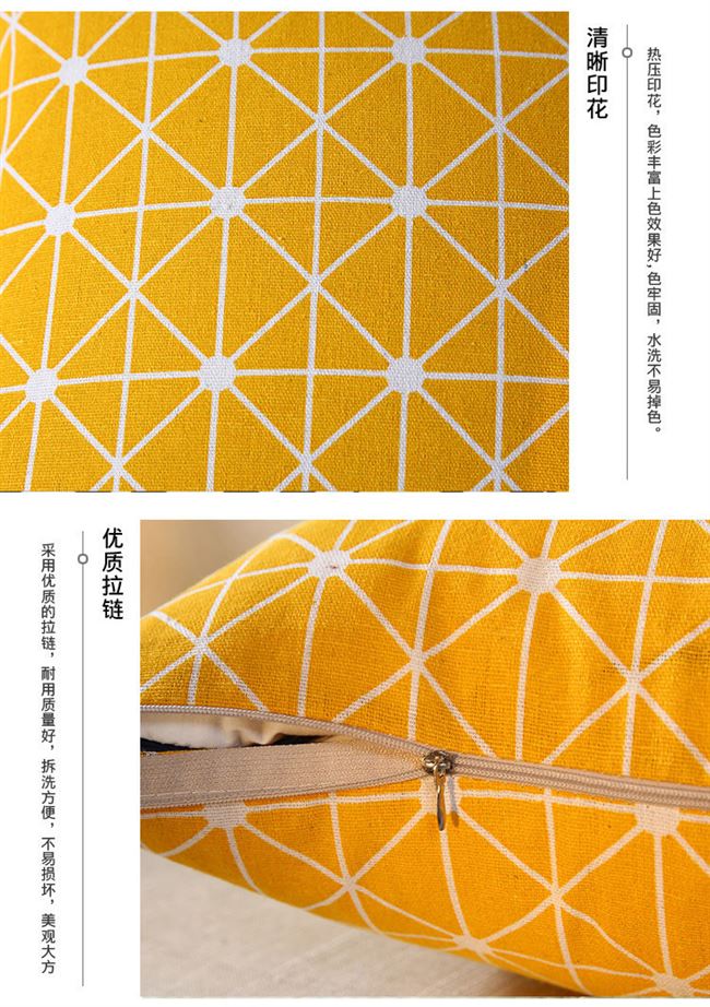 Đơn giản Bắc Âu cotton và lanh gối sofa đệm tựa lưng lõi lớn gối gối gối lõi 40 45 50 55 - Trở lại đệm / Bolsters gối sofa đẹp