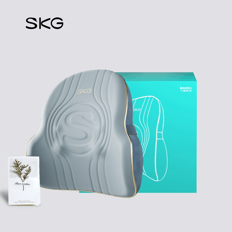 SKG腰部按摩器T3二代腰背椅垫车载靠垫颈椎背酸痛神器腰椎按摩仪