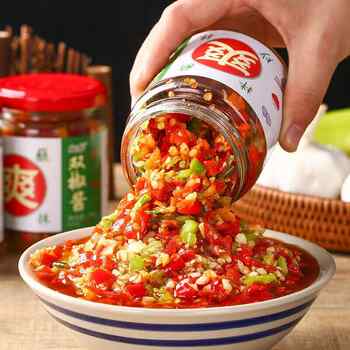 历史新低!（临期）农家香辣彩椒酱剁椒酱双椒蒜蓉辣椒酱下饭菜网红拌饭辣酱实付5元到手包邮