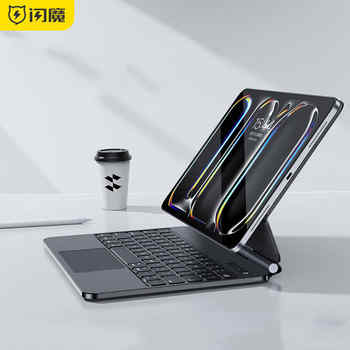 闪魔2025新款适用ipad11代苹果air7妙控键盘Pro保护套6壳10寸9平板专用5磁吸蓝牙智能鼠标套装mini秒触控一体实付214元到手包邮