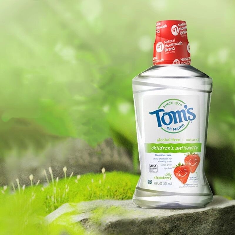 【糕妈优选】Toms汤姆小屋儿童宝宝进口漱口水含天然氟防蛀473ml