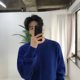 Sweater Men's Knitted Sweater Autumn and Winter Fresh Bottoming Sweater Pullover Round Neck Japanese Casual Warm Sweater Internet Celebrity Same