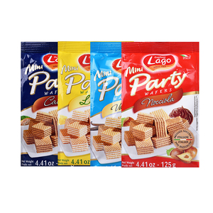 意大利进口巧克力威化饼干125g*4