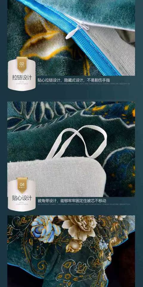 Chăn lông cừu dày bao gồm chăn đơn mảnh mùa đông cộng với chăn che hai mặt flannel quilt bìa nhung chống tĩnh điện đôi gối mền 2 trong 1