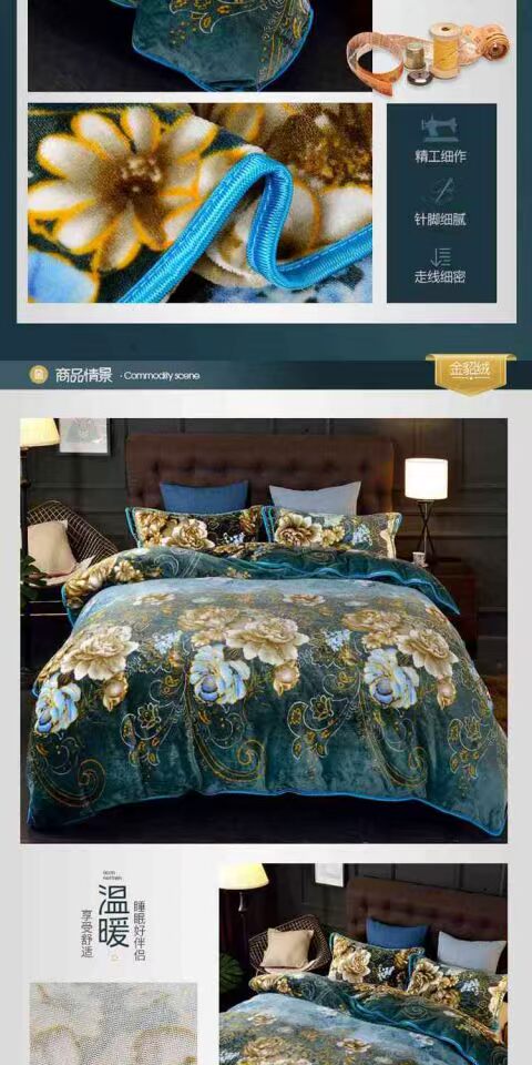 Chăn lông cừu dày bao gồm chăn đơn mảnh mùa đông cộng với chăn che hai mặt flannel quilt bìa nhung chống tĩnh điện đôi gối mền 2 trong 1