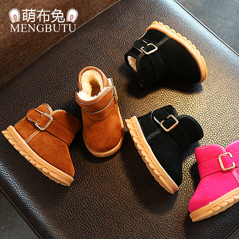 婴儿鞋冬季0-1岁宝宝雪地靴女童1-3软底学步棉