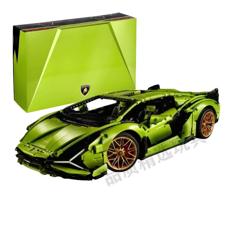 Спортивный автомобиль Lamborghini Big Bull подходит для сборки Lego building blocks 42115 взрослой группы сборки большой игрушечной машины в подарок