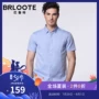 Brloote / Barute Áo sơ mi nam tay ngắn Cotton Thời trang giản dị Joker Áo sơ mi ngắn tay - Áo áo sơ mi tay ngắn