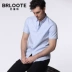 Brloote / Barute Áo sơ mi nam tay ngắn Cotton Thời trang giản dị Joker Áo sơ mi ngắn tay - Áo áo sơ mi tay ngắn Áo
