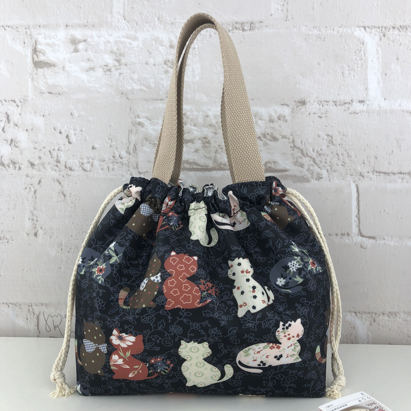 Japanese lunch box handbag lunch bag insulation bento bag to work with lunch bag handbag fashion waterproof lunch box bag