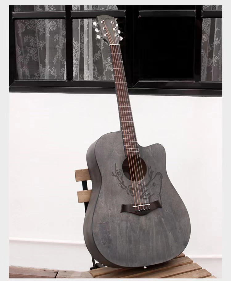 Dân gian veneer guitar guitar người mới bắt đầu thực hành guitar nhập cảnh người mới học guitar và phụ nữ nhạc cụ nhập cảnh veneer - Nhạc cụ phương Tây