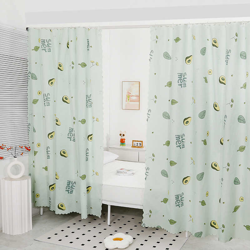 Single Apartment Bedroom and Living Room Partition Curtain, Cheap Curtain for Bay Window, Short Curtain, Cartoon Cute Princess Style Partition Curtain Single Apartment Bedroom and Living Room Partition Curtain, Cheap Curtain for Bay Window, Short Curtain, Cartoon Cute Princess Style Partition Curtain