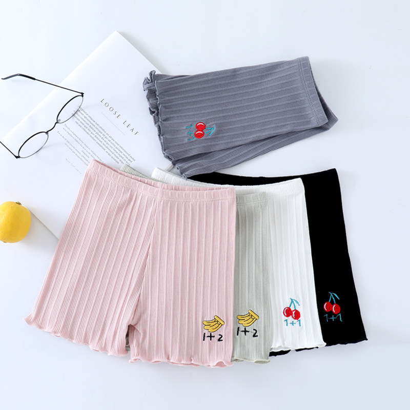 Summer girls' anti-glare safety pants thin section children's three-point insurance pants outer wear girls cotton bottoming shorts