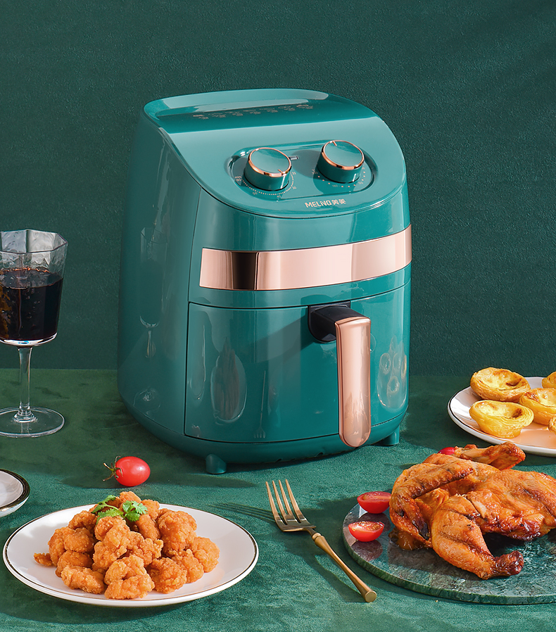 自动断电记忆，3.7L大容量，无油炸整鸡：美菱 家用新款多功能空气炸锅MZG-DZ1007 149元起包邮 值值值-买手聚集的地方