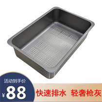 304 stainless steel sink drain basket wash basin kitchen sink drain net household drain dish rack