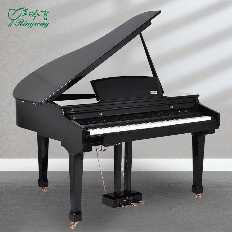 Yinfei GDP-50 triangle electronic organ heavy hammer student home Bluetooth black paint intelligent vertical digital piano