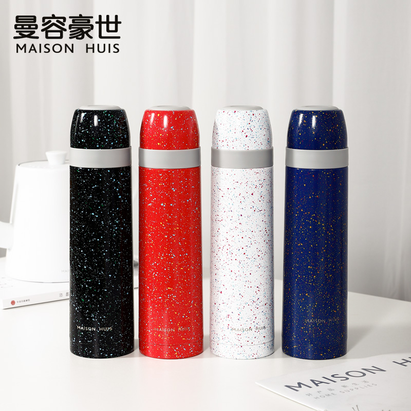 304 stainless steel insulated cup male and female type portable large capacity vacuum four seasons spring and summer autumn and hot water cup 500ml