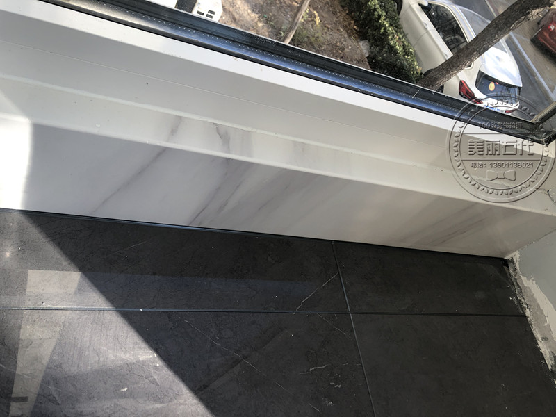 Artificial stone windowsill 3D splashdown artificial marble marble floor window ground floor balcony floating window table-Taobao