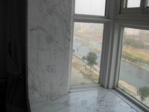 Marble mid-flower white window table-top floating window table-top window sleeve marble door sleeve line