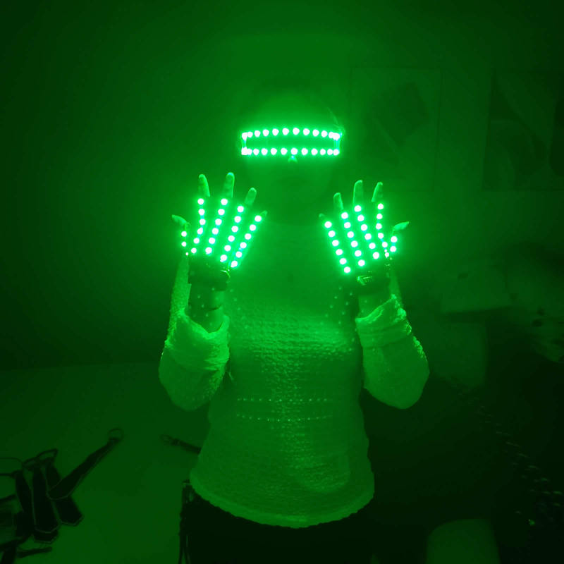 Led Luminous Performance Clothing Led Luminous Glasses Gloves Bar Atmosphere Props Laser Laser Glasses Gloves