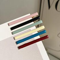 Broken hair bangs clip forehead side duckbill clip hair clip Internet celebrity 2024 new summer simple one-word clip horizontal clip