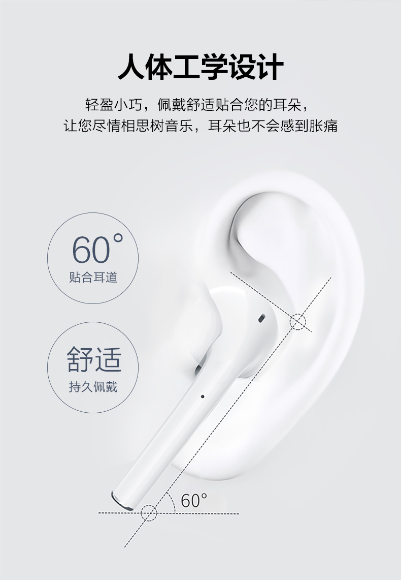 爱奇艺 i71 半入耳式 蓝牙耳机IQD707 图12
