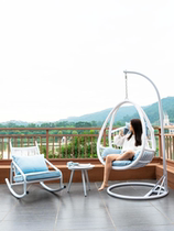 Hanging chair Home Balcony Casual Chair Indoor Autumn cradle chair Lazy Hammock Rocking Chair single net Red hanging basket Rattan Chair