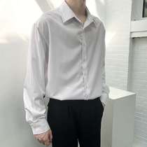 twenty Five Korean white shirt male sleeves spring and autumn business free casual shirt with suit suit