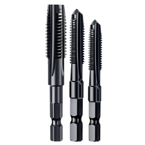 Hand electric drill tap and tap hexagonal handle tip straight groove tapping electric drill bit m4m5m6m8m12