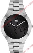 Overseas Inn Storm Storm Storm London 47249 Mens Table Black quartz watch analog stainless steel wristwatch