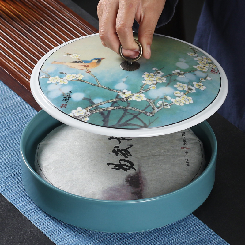 Ceramic tea pot size seven loaves hidden wake puer tea POTS seal box of white tea boxes to restore ancient ways home