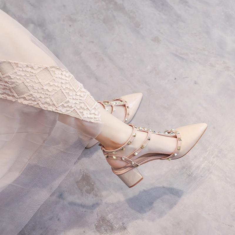 Special Offer Brand Shoes, Closed-Toe Sandals for Women, 2026 New Style, Versatile with Skirts, Roman Shoes, Mid-Heel, Studded High Heels, Chunky Heel Special Offer Brand Shoes, Closed-Toe Sandals for Women, 2026 New Style, Versatile with Skirts, Roman Shoes, Mid-Heel, Studded High Heels, Chunky Heel