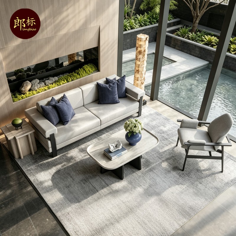 Modern Minimalist Sales Office Negotiation Sofa, Hotel Lobby Reception Leisure Booth, Commercial Office Straight-Row Sofa Modern Minimalist Sales Office Negotiation Sofa, Hotel Lobby Reception Leisure Booth, Commercial Office Straight-Row Sofa