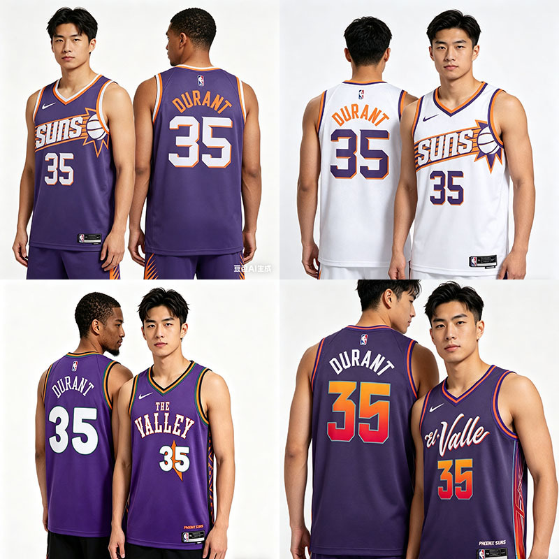 Authentic Nike Nike Rockets Sun 35Kd Durant Basketball Jersey Sw Fan Version Sports Quick-Drying Vest